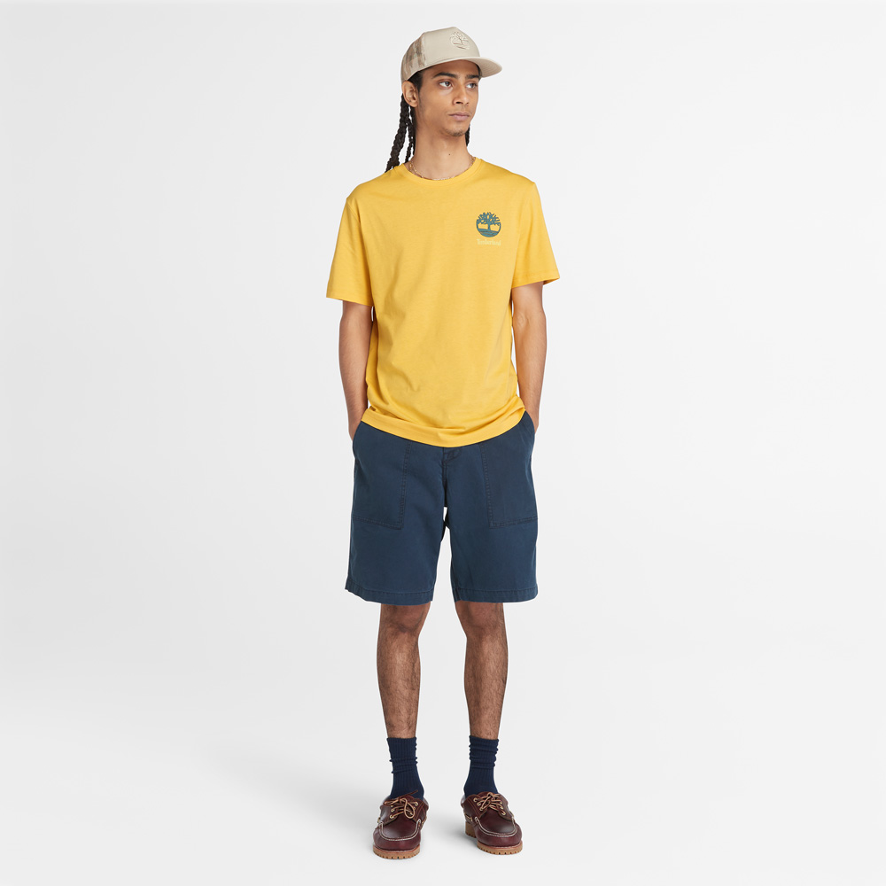 半袖 バックグラフィック Tシャツ メンズ image number 1