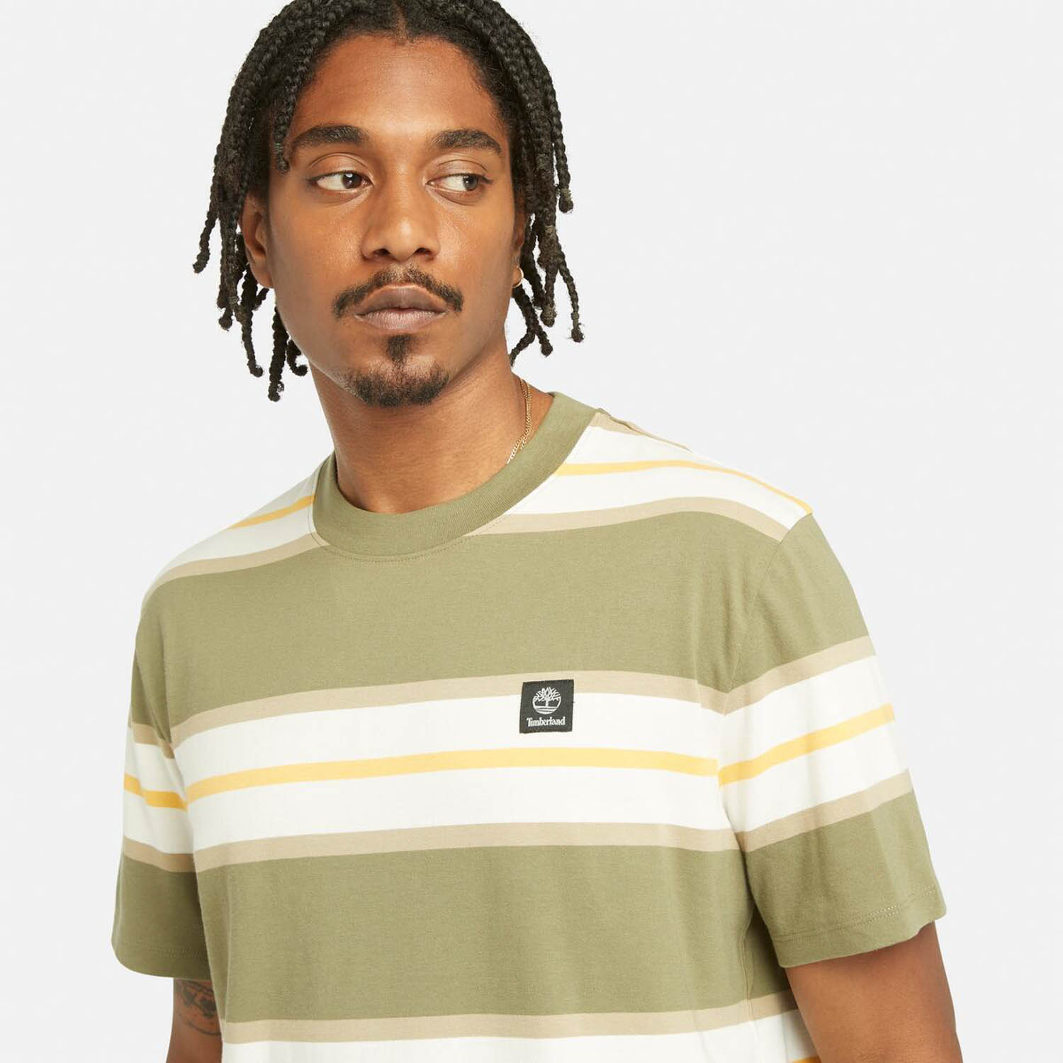 メンズ 半袖 ストライプ Tシャツ image number 2