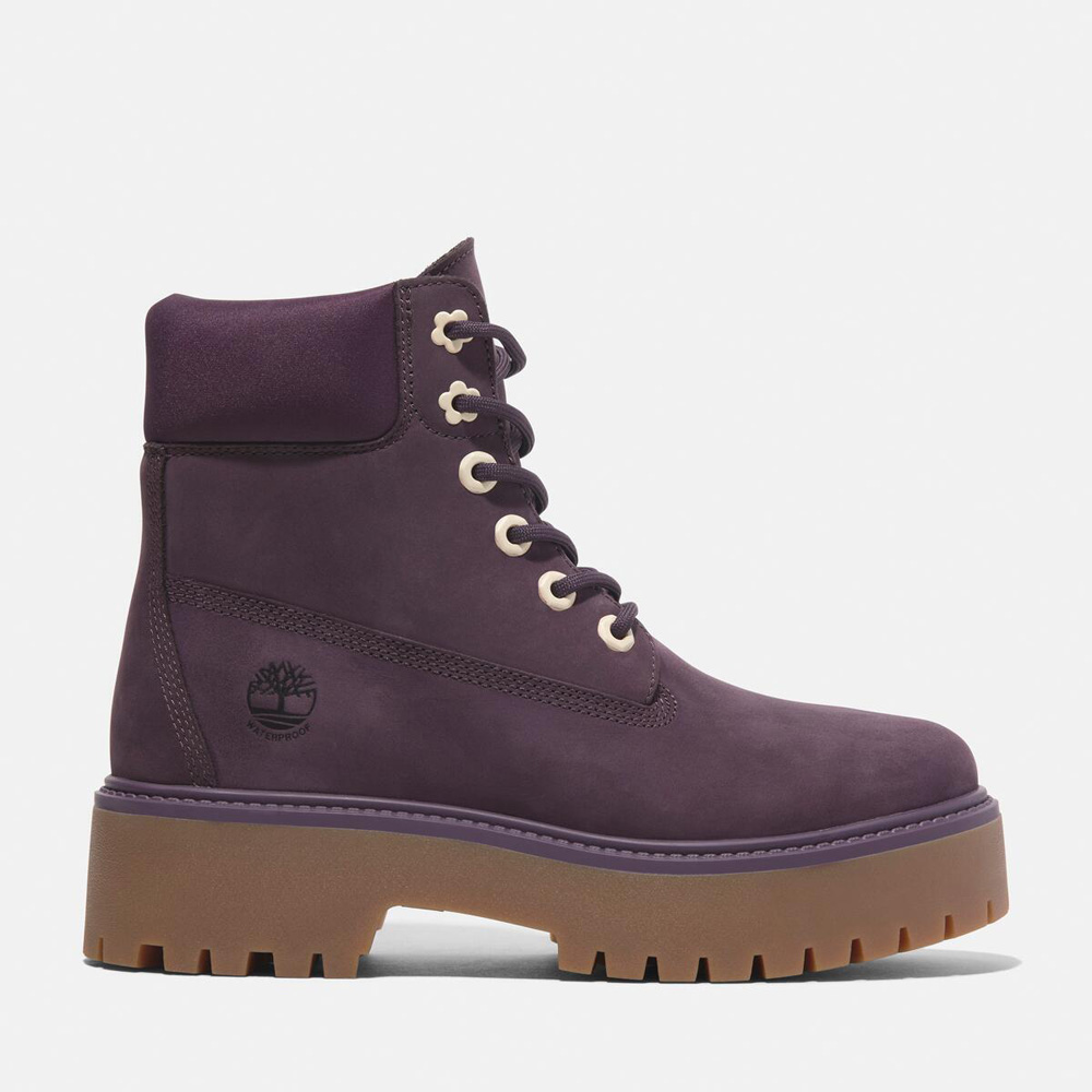レディース ストーン ストリート 6インチ ウォータープルーフ ブーツ - ダークパープル|TB0A2H3CEJJ1|【Timberland公式通販】 ティンバーランドオンラインショップ