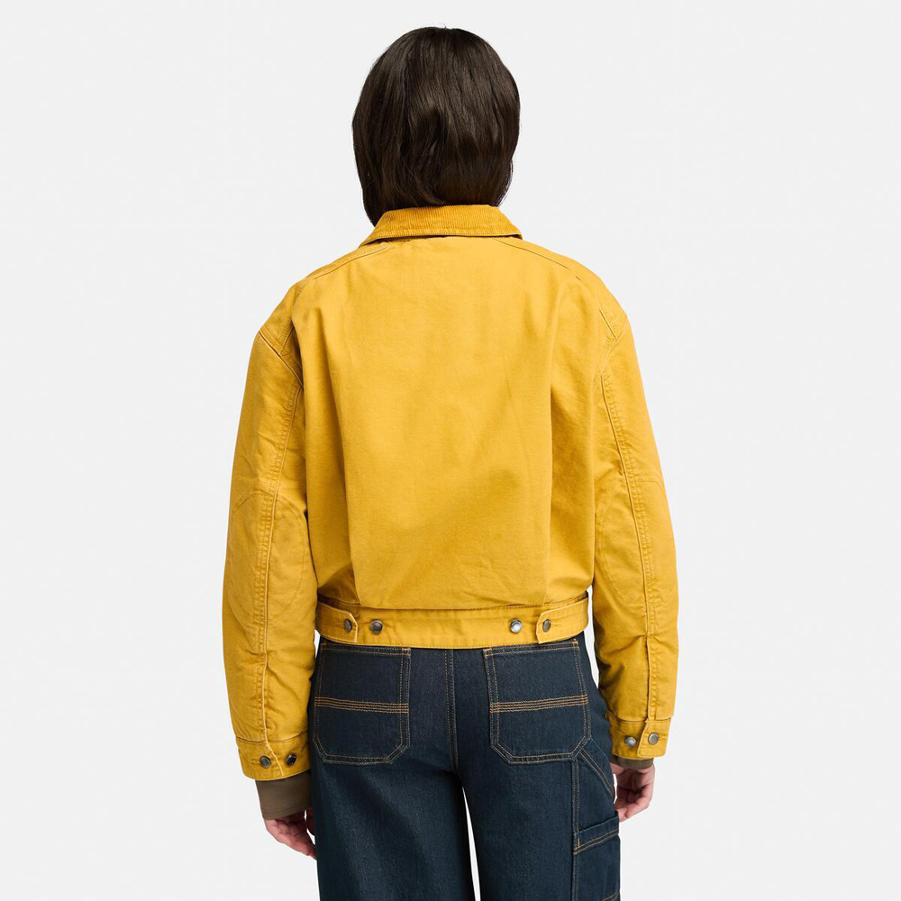 ストラフォード キルテッド ウォッシュド キャンバス ジャケット レディース image number 4