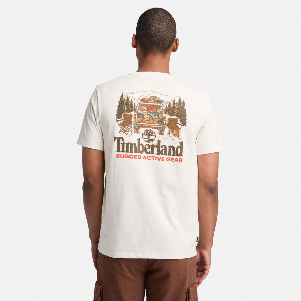 半袖 ウォッシュド バック オン ザ ロード グラフィック Tシャツ メンズ image number 3